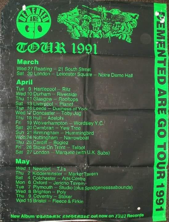 Demented Are Go Tour 1991